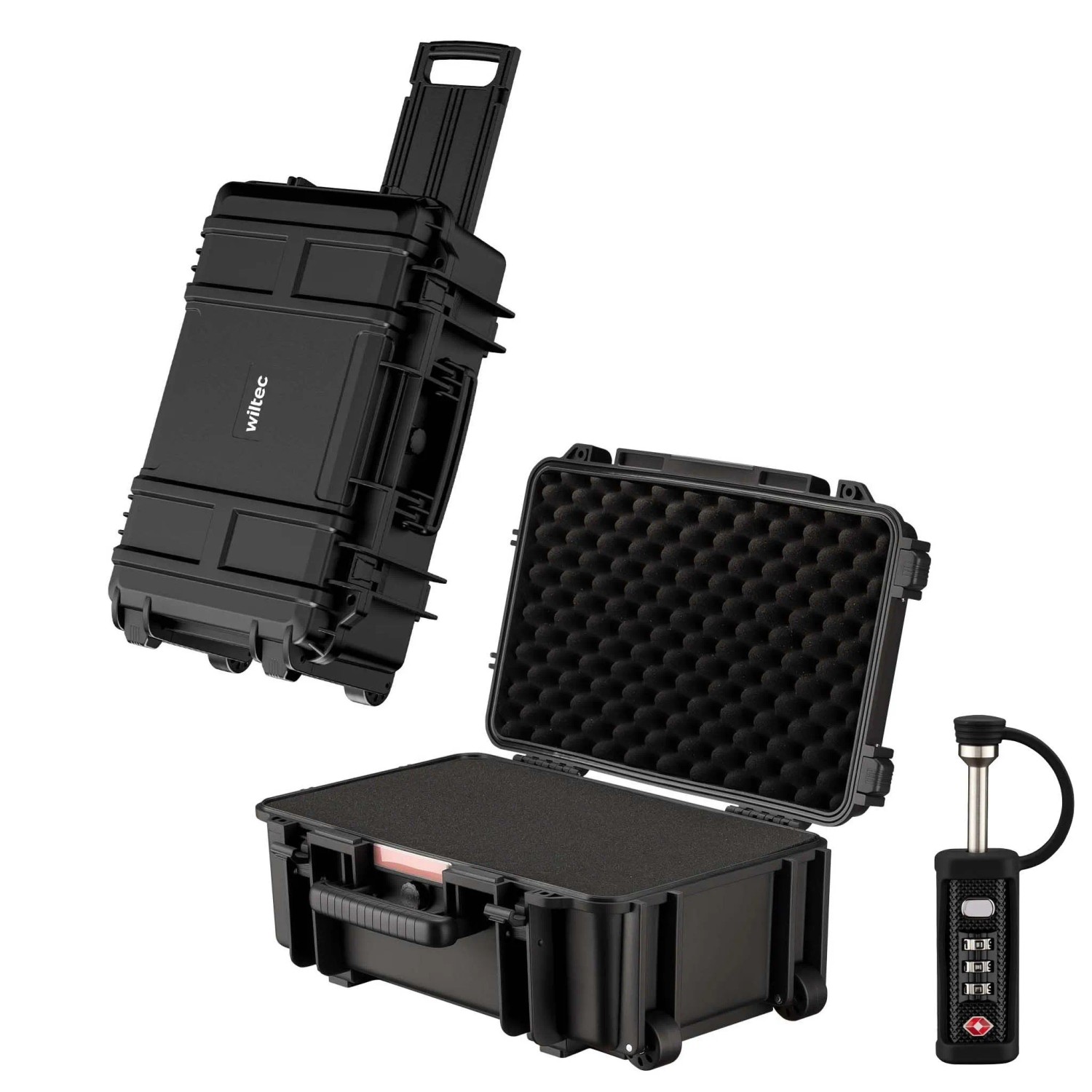 Wiltec Waffenkoffer 545X324X215Cm Kurzwaffen Pistolenkoffer Tsa Kofferschloss