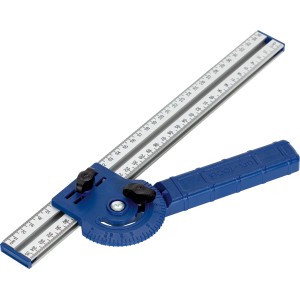 LUX Trockenbaulineal 35 cm aus Aluminium und Kunststoff zum Anzeichnen und Messen.