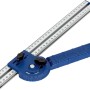 LUX Trockenbaulineal 35 cm aus Aluminium und Kunststoff zum Anzeichnen und Messen.