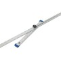 LUX Bauwinkel T-Form Comfort, verstellbarer Winkelmesser aus Aluminium, 120cm Länge.