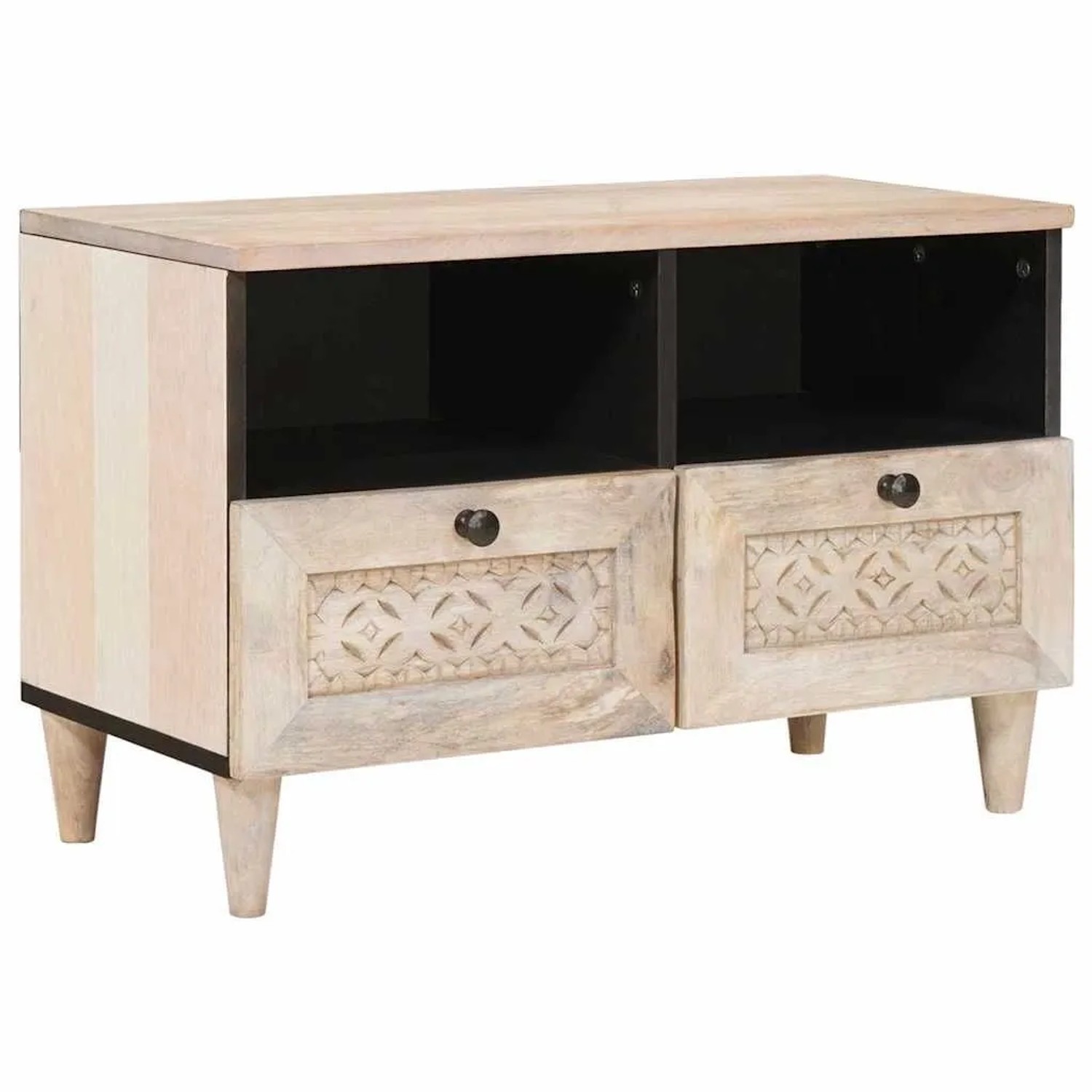 vidaXL TV-Einheiten mit Schubladen Weiß 70 x 33 x 46 cm Holzwerkstoff 4018117