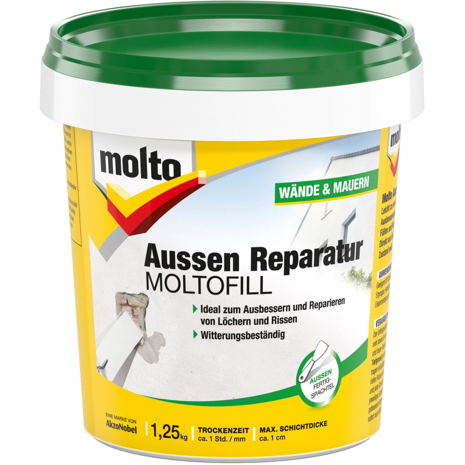 Molto Reparatur Moltofill Außen-Fertigspachtel 1,25 kg