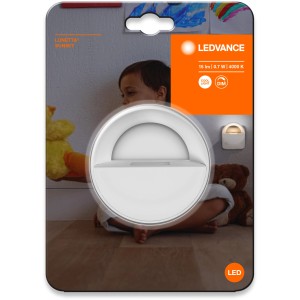 Ledvance LED-Nachtlicht Lunetta Sunset, weiß, mit Touchdimmer, für Steckdosen.