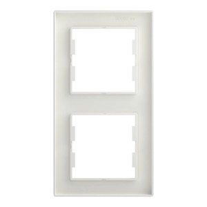 Schneider Electric ASFORA 2-Fach Rahmen Vertikal Weiss EPH5810221D