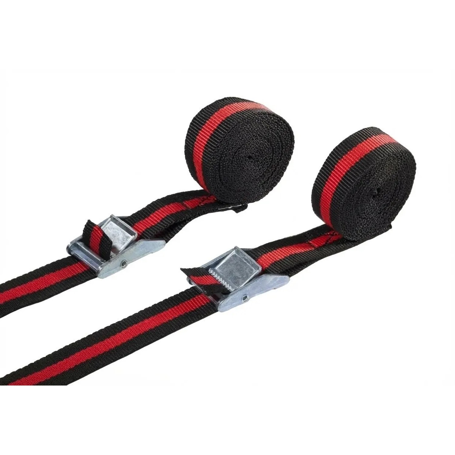 Westfalia Spanngurte mit Schnellverschluss 2-Teilig 2,5 m X 25 mm Schwarz
