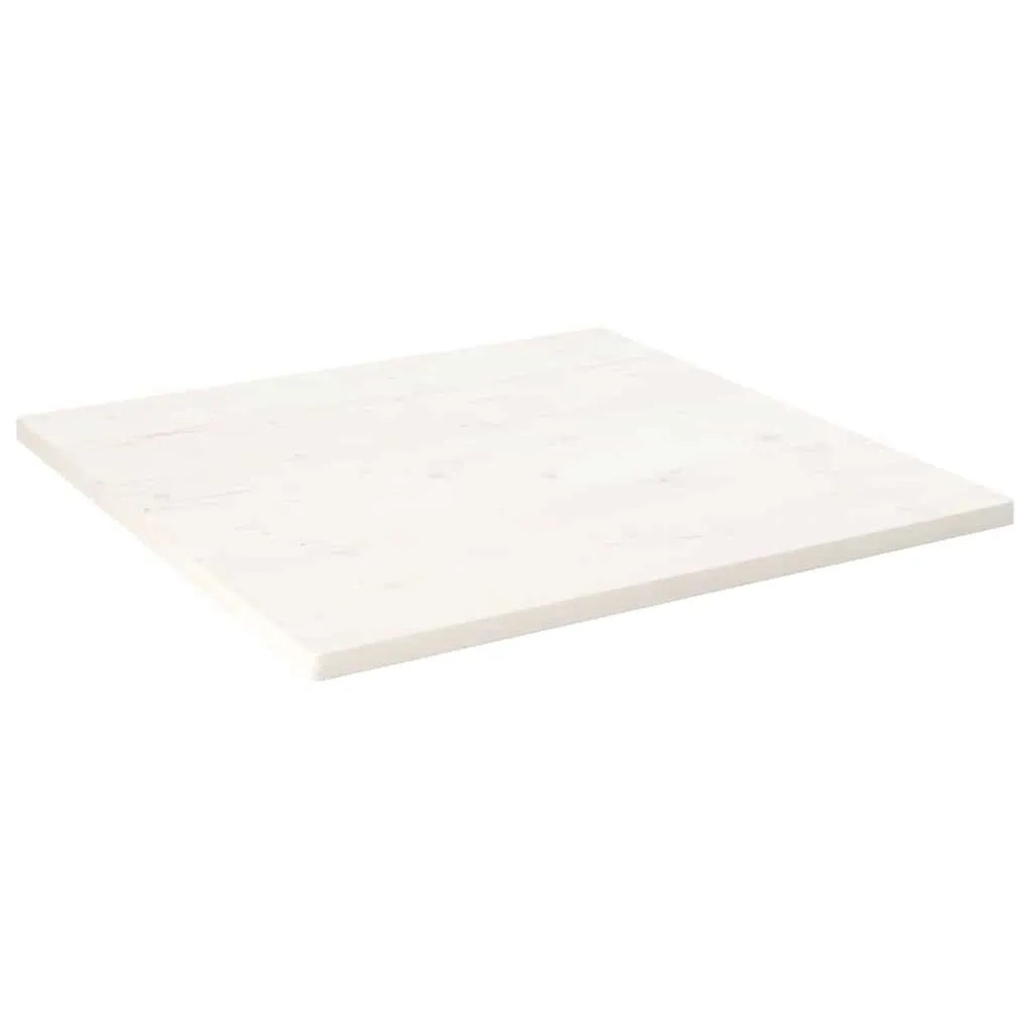 vidaXL Tischplatte Weiß 90x90x2,5 cm Massivholz Kiefer Quadratisch 824396