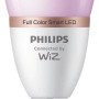 Philips Smart LED-Leuchtmittel E14, Tropfenform, Tunable White & Color, farbig beleuchtet.