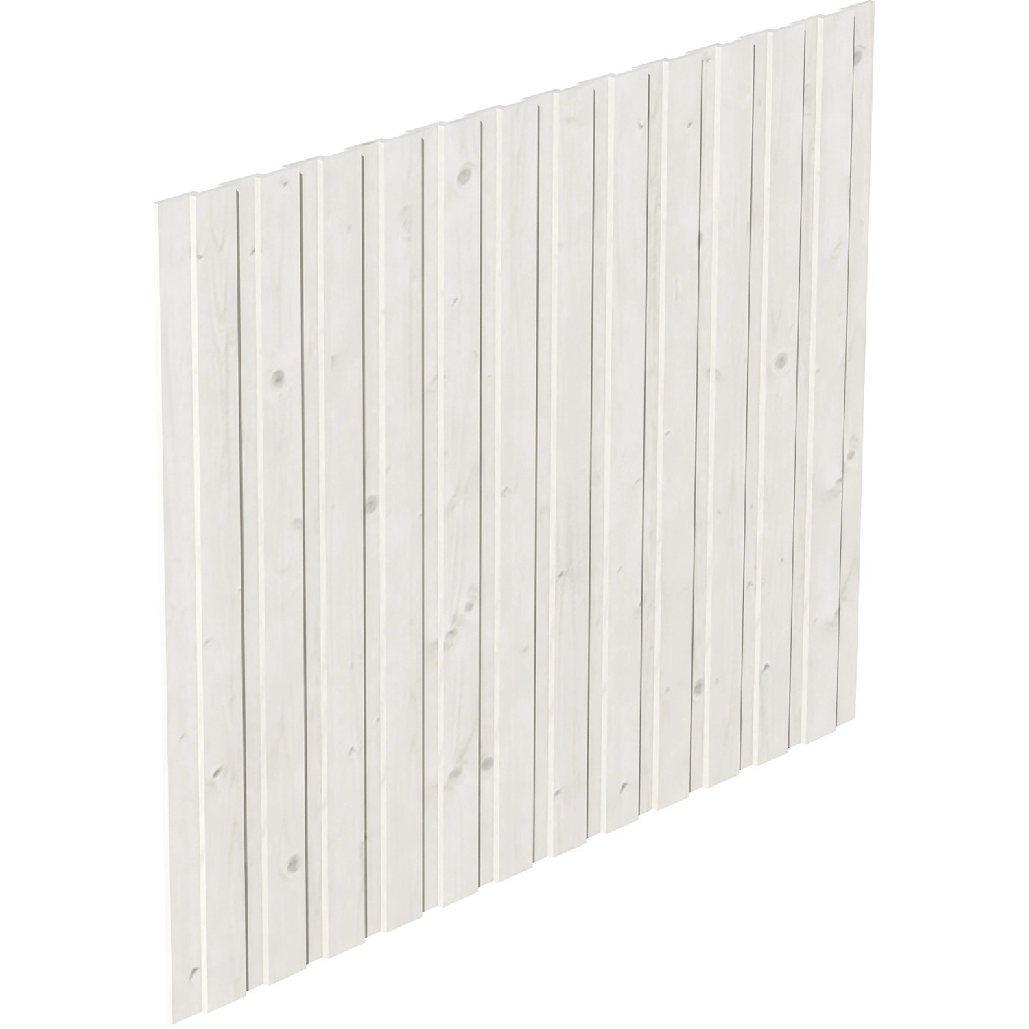 Skan Holz Seitenwand Deckelschalung 230 x 180 cm Fichte Weiß