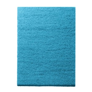 Hellblauer Shaggy Teppich Barcelona nach Maß, weicher Wohnteppich mit Hochflor, 80x100 cm.