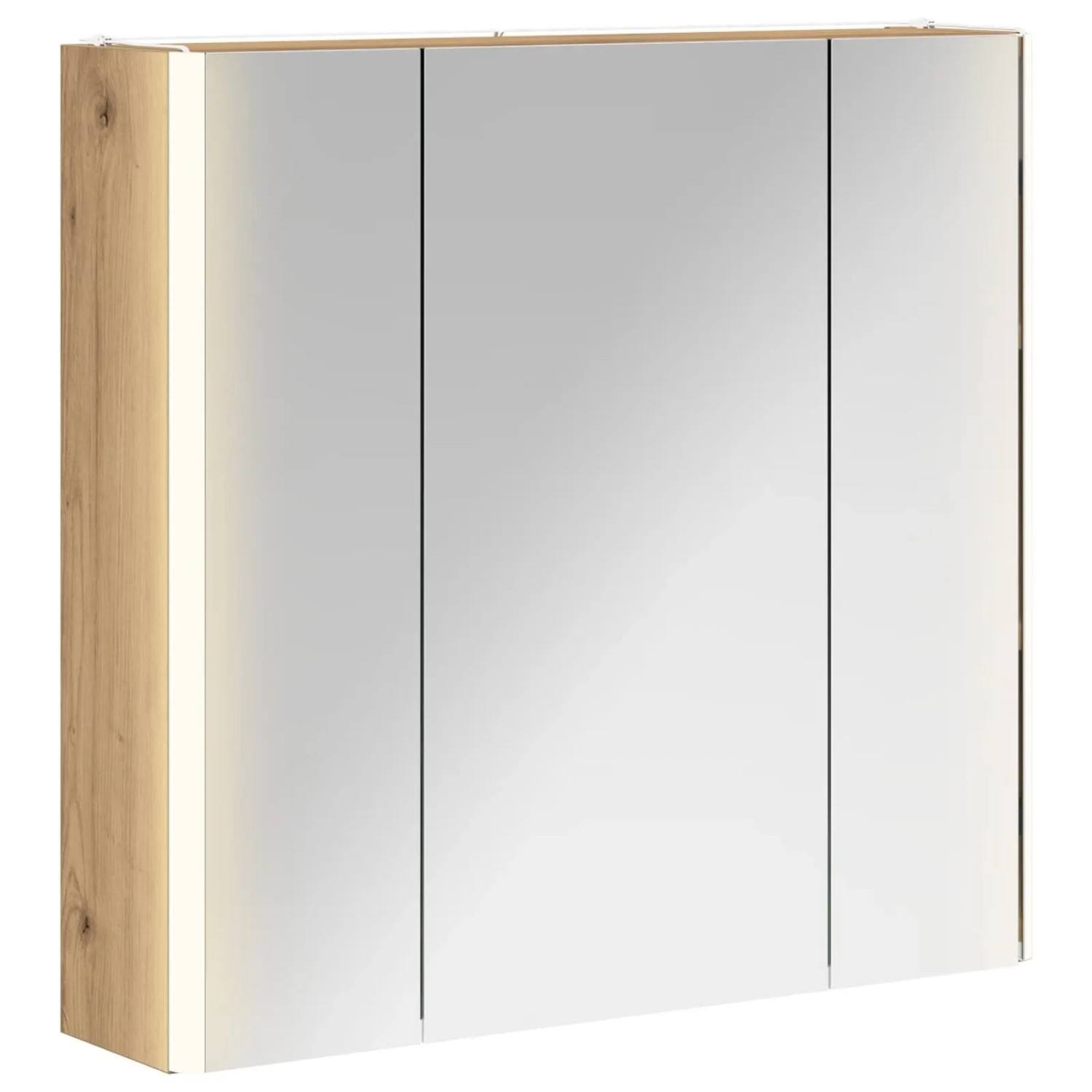 vidaXL Badezimmerspiegelschrank Kunsthandwerk Eiche 889254