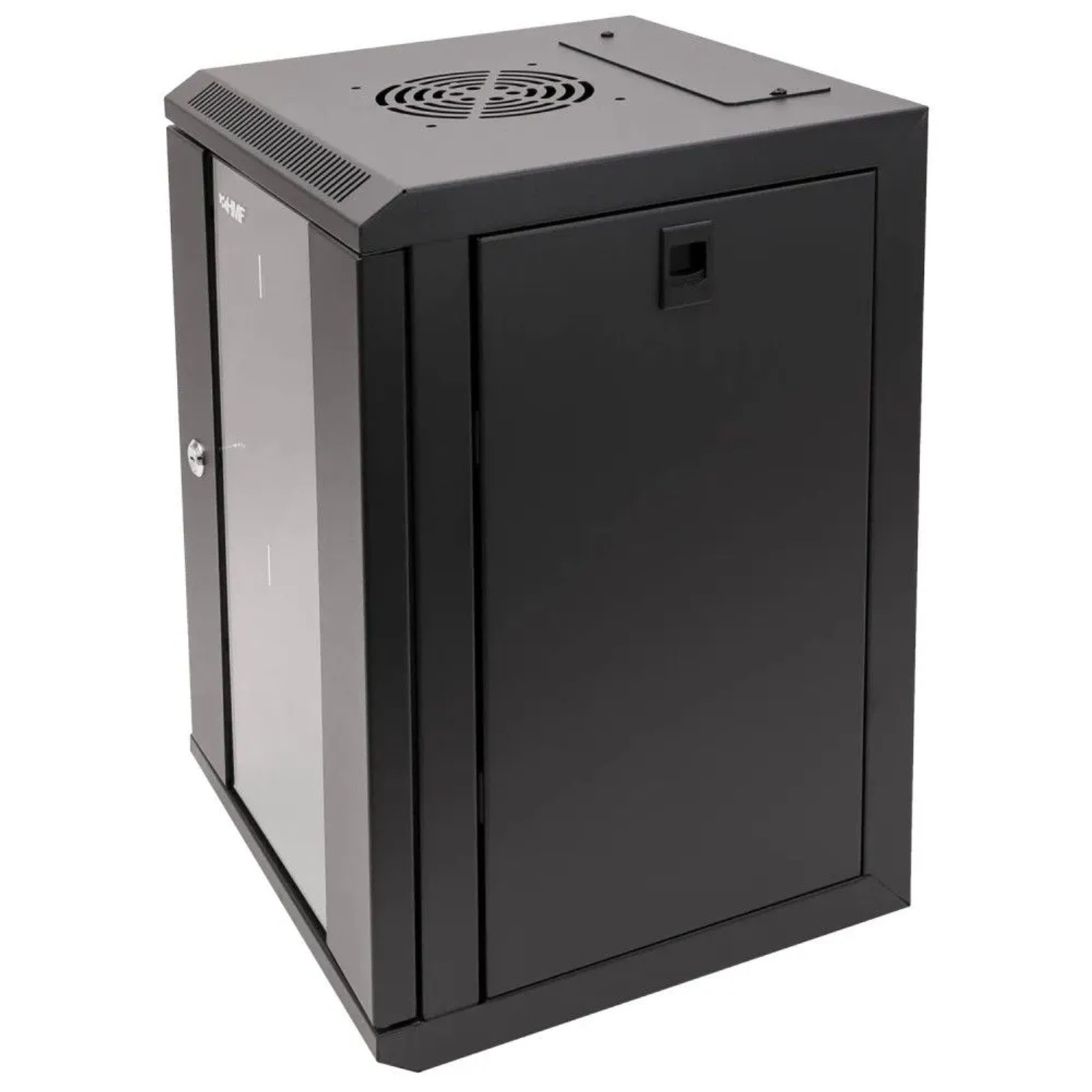 HMF 63309-02 Serverschrank Netzwerkschrank 9HE Wandgehäuse 10 Zoll Rack Schwarz