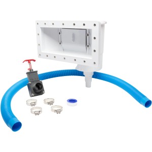 Steinbach Breitmaul Skimmer Set S1 mit Skimmer, Schlauch, Klemmen, Absperrschieber und Teflonband.