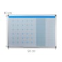Relaxdays Whiteboard Planer Eisen Weiß Magnetisch Abwischbar 60 cm x 90 cm x 5 cm 2,1 kg_4