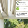 Detailaufnahme: Weiße Weide Classic Pergola mit Alu-Pfosten und Stahl-Lamellen. Robust, wartungsfrei und mit Regenrinne.