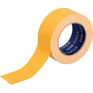 Gelbes LUX Doppelseitiges Klebeband, 25 m x 50 mm, für Teppich- und Bodenverlegung.