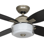 HUNTER Deckenventilator Central Park, 107 cm, Zinn-Optik, mit Beleuchtung und Wandschalter.