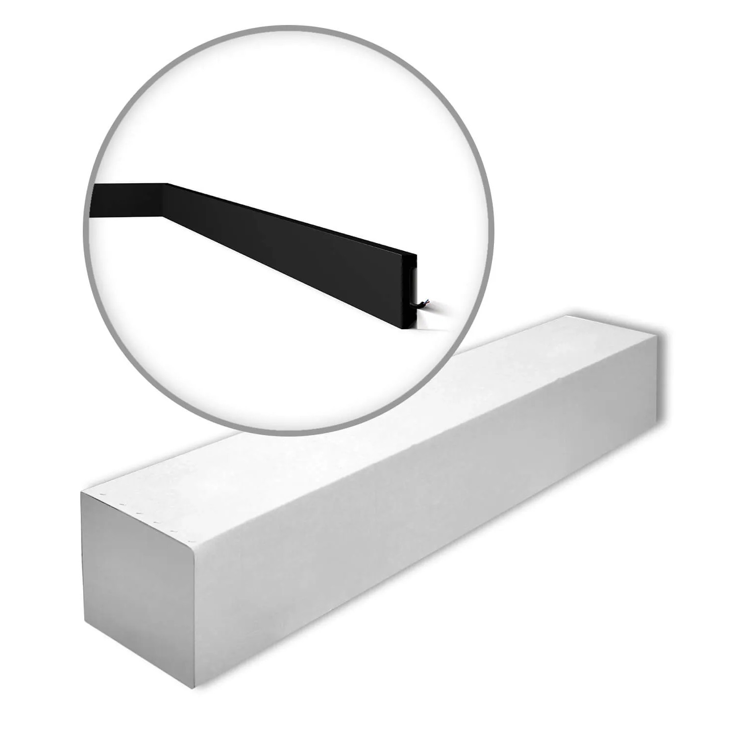 NOEL & MARQUET NMC FT2 Black-Box WALLSTYL Sockelleisten 1 Karton Set mit 17 Wandleisten 34 m Schwarz