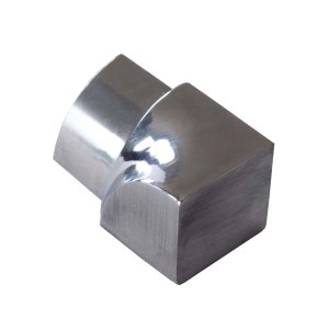 Poliertes Edelstahl Inneneck für Dalsys Viertelkreis Fliesenschiene (12,5mm).