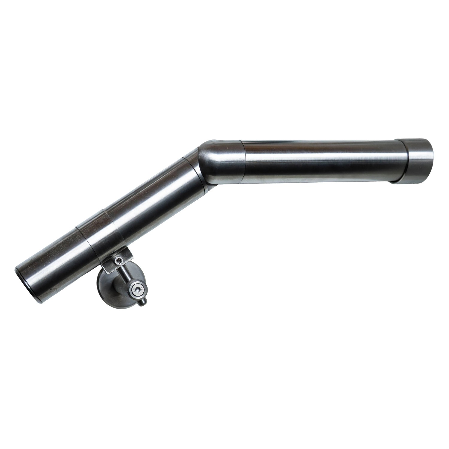 Rundstabkonsole aus V2A Edelstahl, 75 mm Wandhalterung für Handläufe.