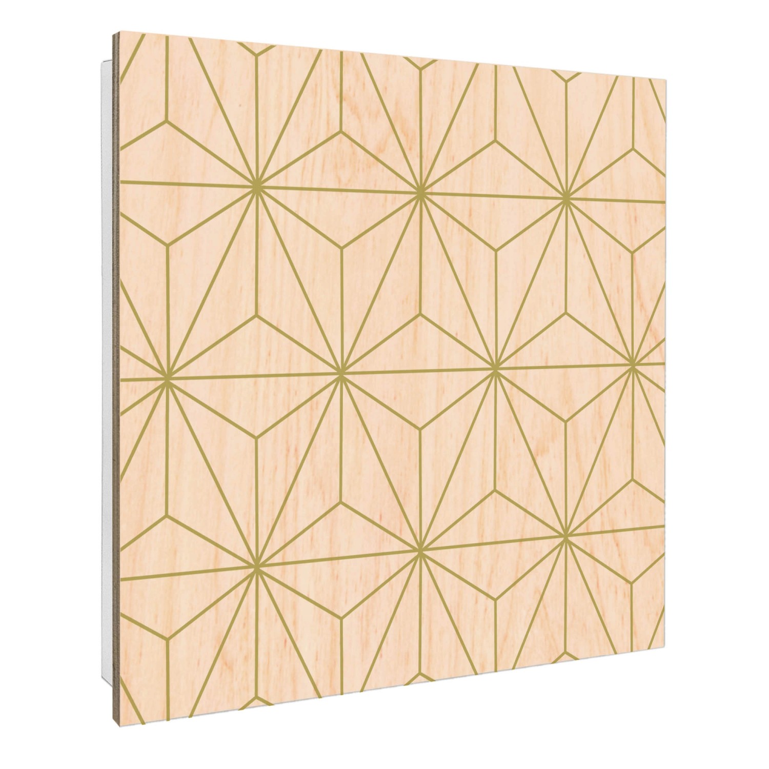 Banjado Schlüsselkasten mit Holzfront 30x30cm Weiß Scharnier Links 50 Haken günstig online kaufen