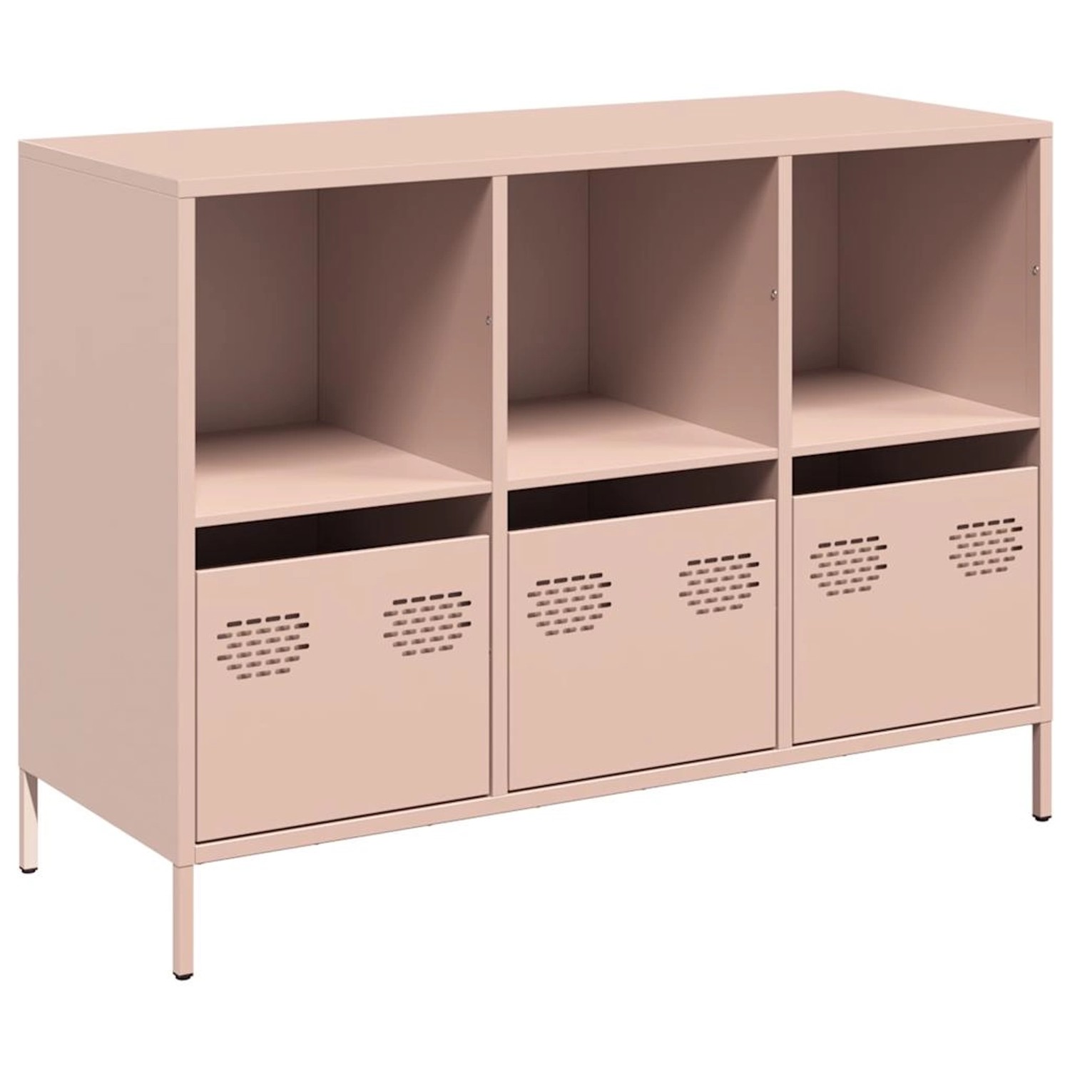 vidaXL Sideboard Rosa 101,5x39x73,5 cm Kaltgewalzter Stahl 851365 günstig online kaufen