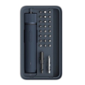 Hoto Schraubendreher-Set Blau mit 25 Bits inkl. Magnetische Aufbewahrungsbox QWLSD011 1500 mAh 3,6V