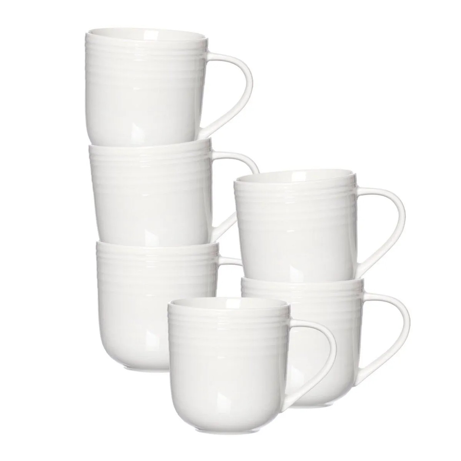 Ritzenhoff & Breker Levi Kaffeebecher 400 ml 6er Set Weiß