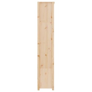 VidaXL Bücherregal aus Kiefernholz, 80x35x183 cm, unbehandeltes Holz, für Wohnzimmer oder Büro.