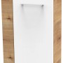Fackelmann Waschbeckenunterschrank SBC Asteiche, 44 cm breit, mit weißer Front und Griff.