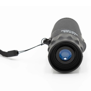 Technaxx Monokular TX-176, 10x25, schwarz, mit Trageschlaufe für Kameraüberwachung.
