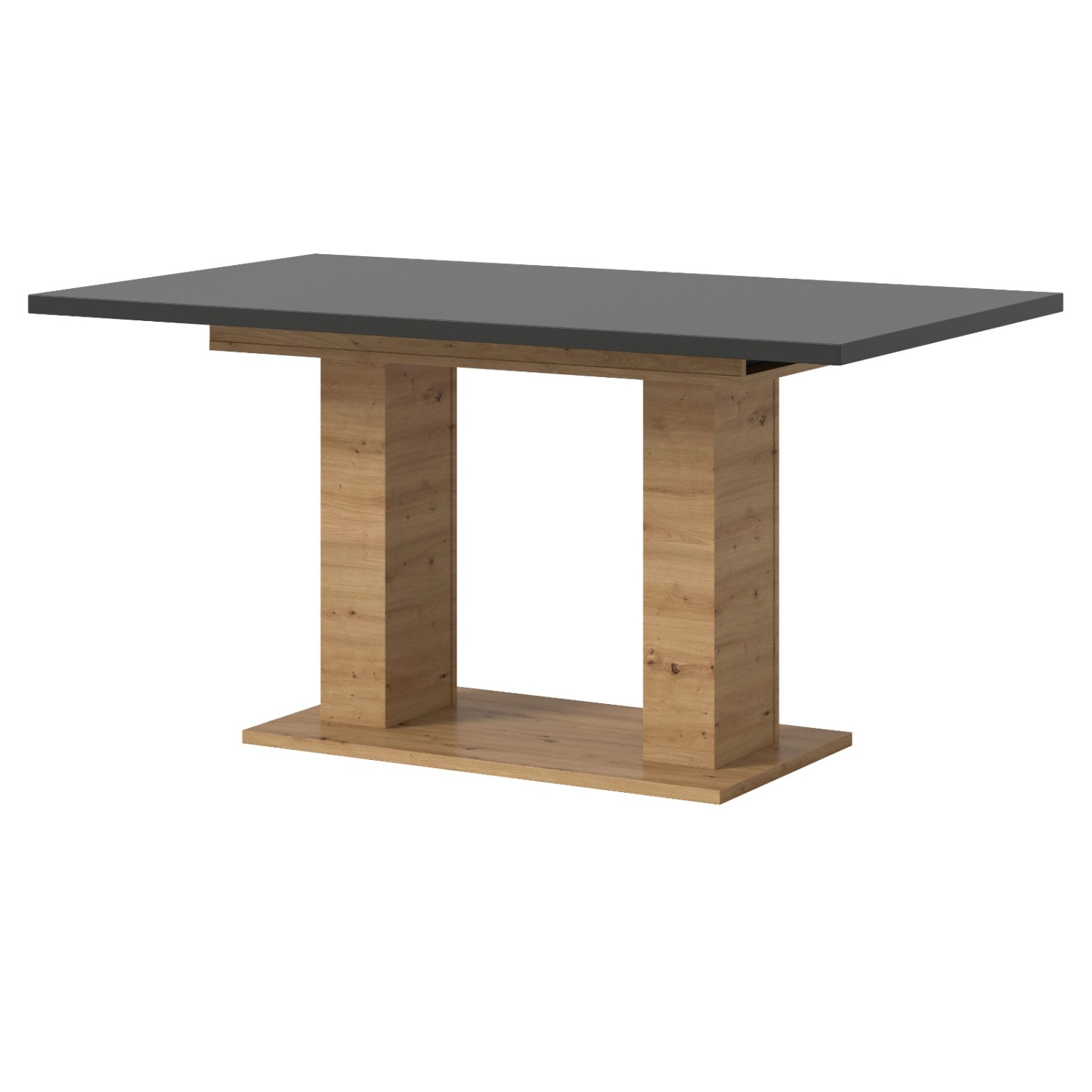 Inn.Furn Esstisch in Grau und Eiche Ausziehbar 150 - 190 cm Küchentisch Hom günstig online kaufen