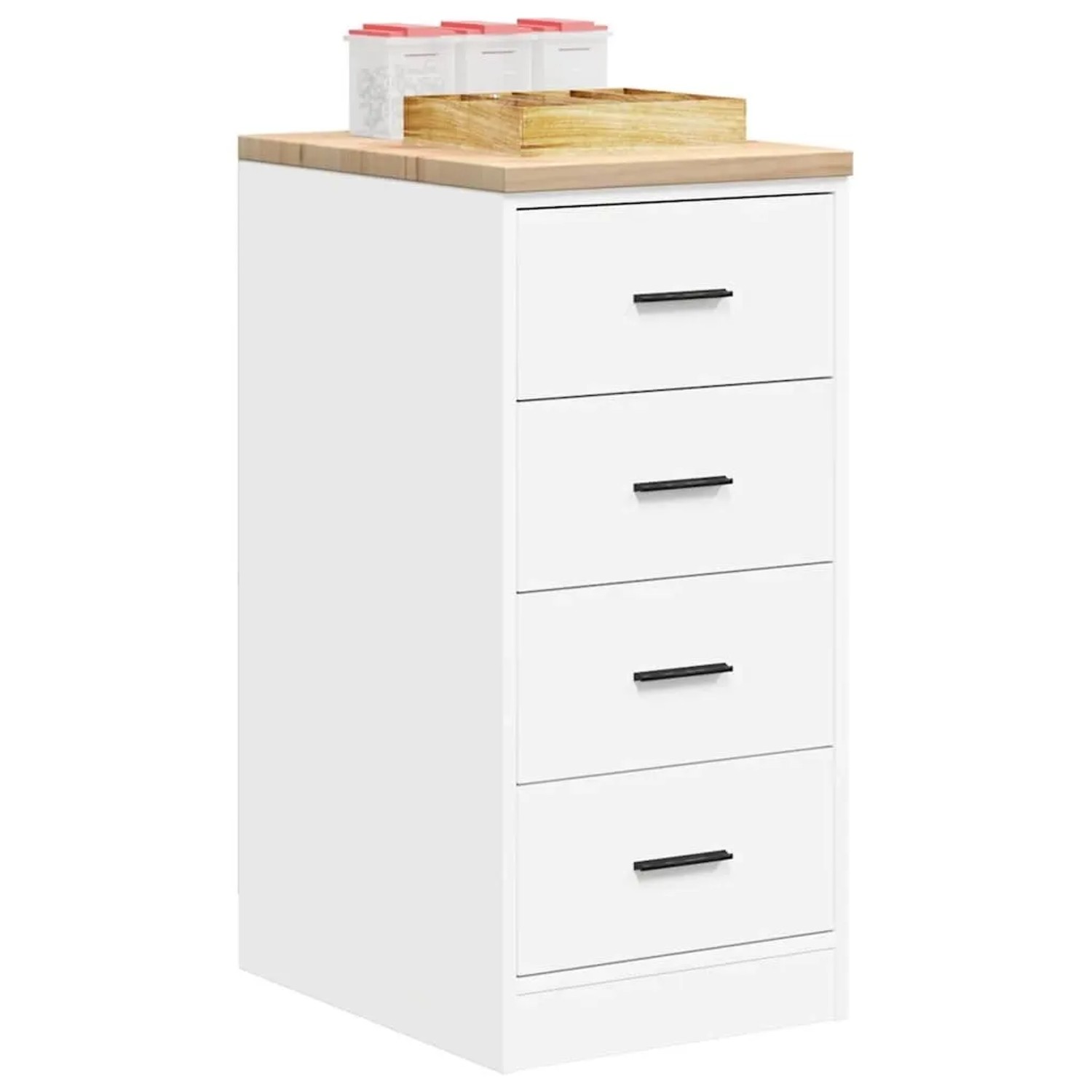 vidaXL Garagen-Aufbewahrungsschrank Weiß 40x51x85 cm Massivholz Kiefer 860589_4