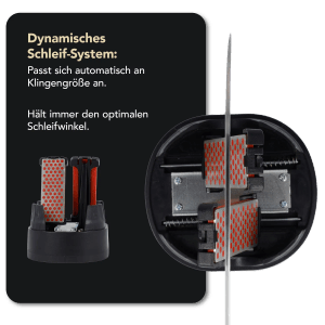 DMT SimpleSharp Messerschärfer: Diamant-Schleifsteine schärfen Messer schnell und einfach. Küchenausstattung.