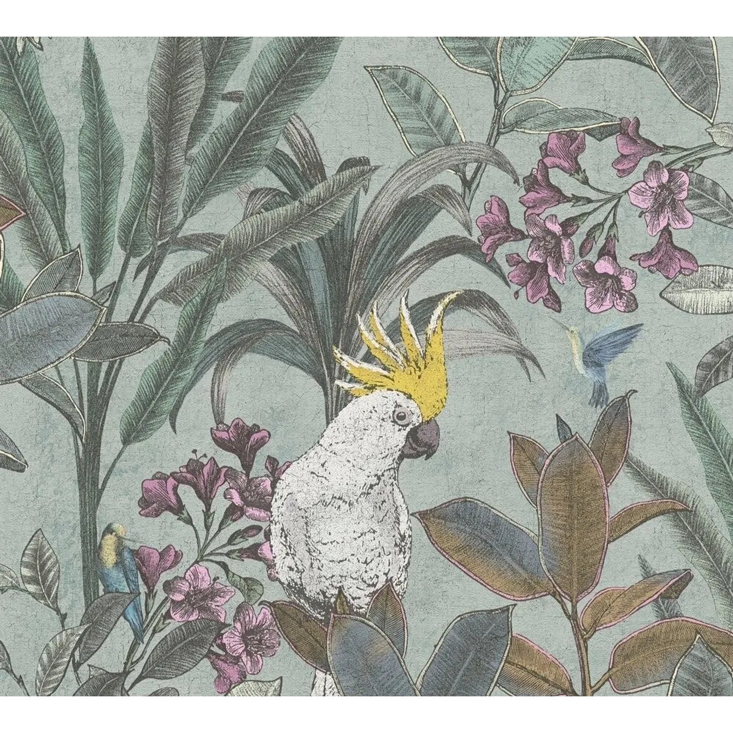 Tadessi Tapete Floral M1-No.11312 Vliestapete in Blau