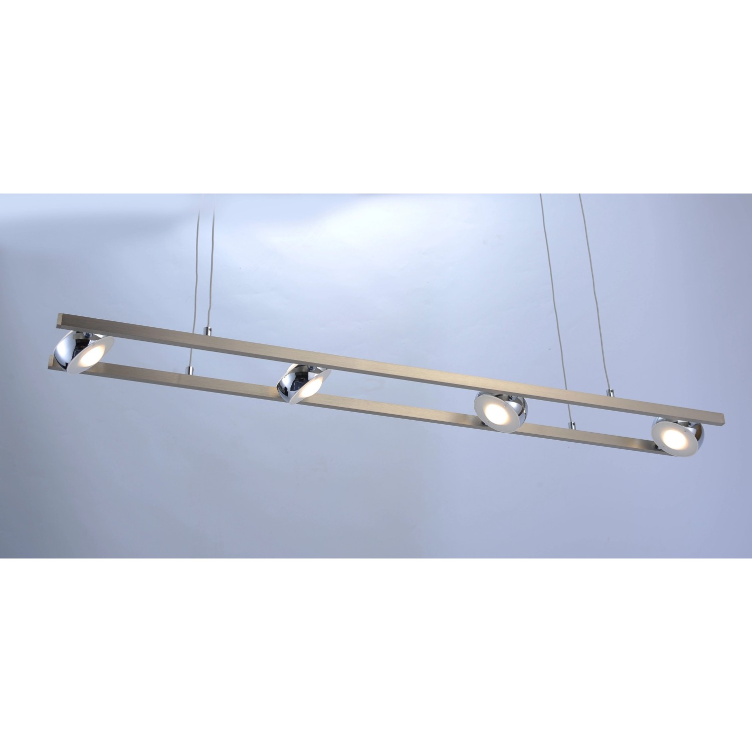 Just Light. LED-Pendelleuchte Lolasmart-Opti Stahl App-steuerbar 98 x 16,5 cm