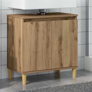 vidaXL Waschbeckenunterschrank Artisan-Eiche 58x33x60 cm Holzwerkstoff 857115