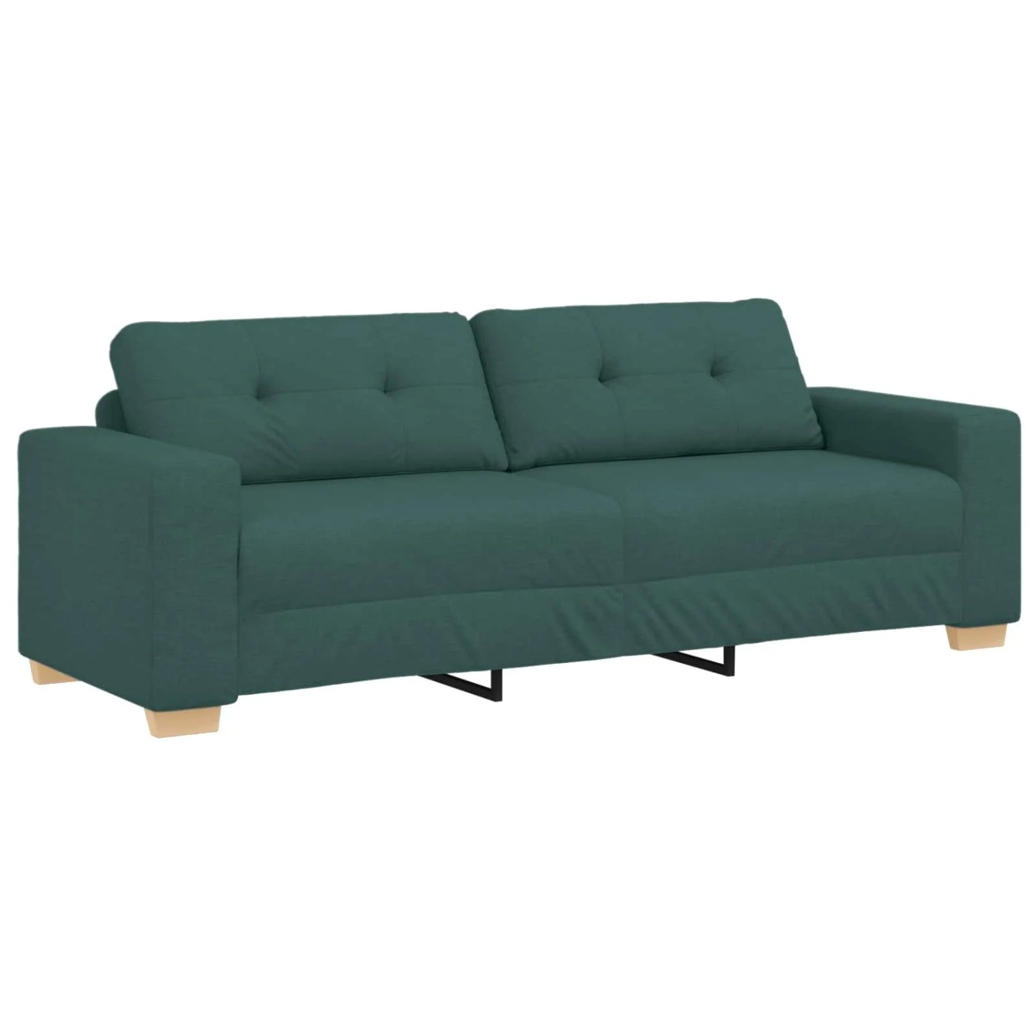 vidaXL 3-Sitzer-Sofa Dunkelgrün 180 cm Stoff 4105093