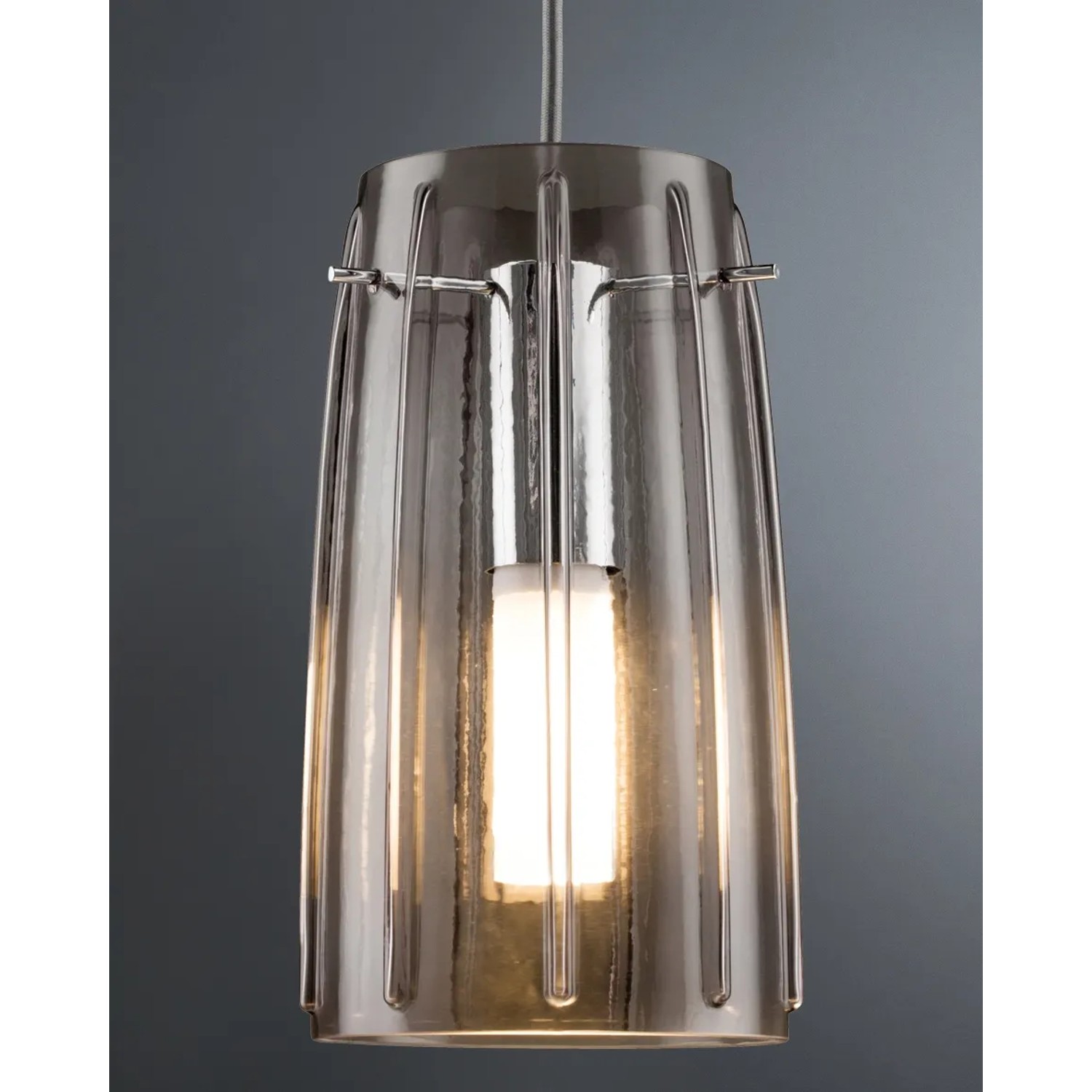 Paulmann URail Lampenschirm Vico Rauchglas, Ø 15,2 cm für Schienensysteme.