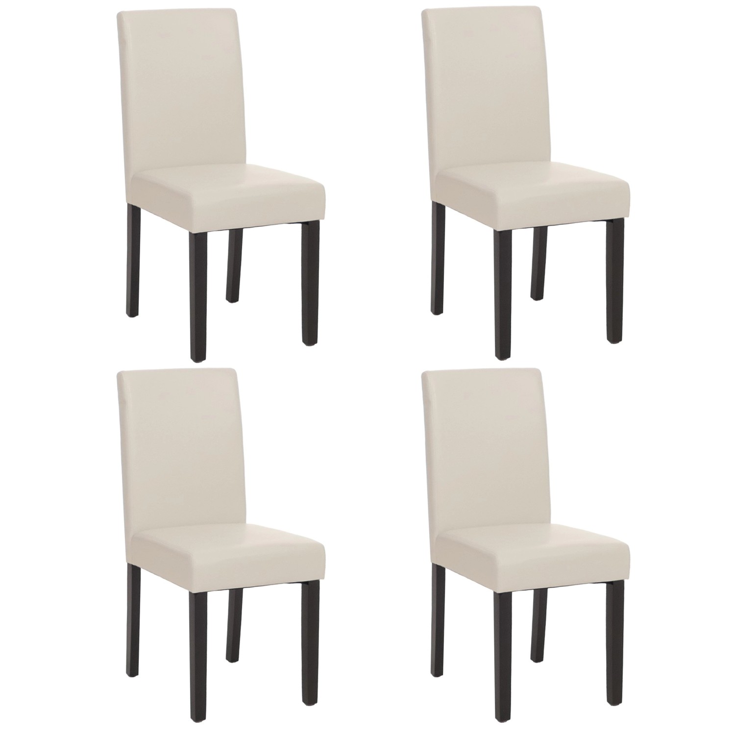 CHEFGASTRO Esszimmerstuhl 4er-Set Klassisch & Zeitlos 90x43x56cm Kunstleder günstig online kaufen