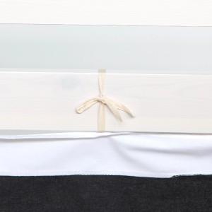 Homestyle4u Bettumrandung Pirat für Kinderhochbett, 3-teilig, mit Bändern zur einfachen Montage.