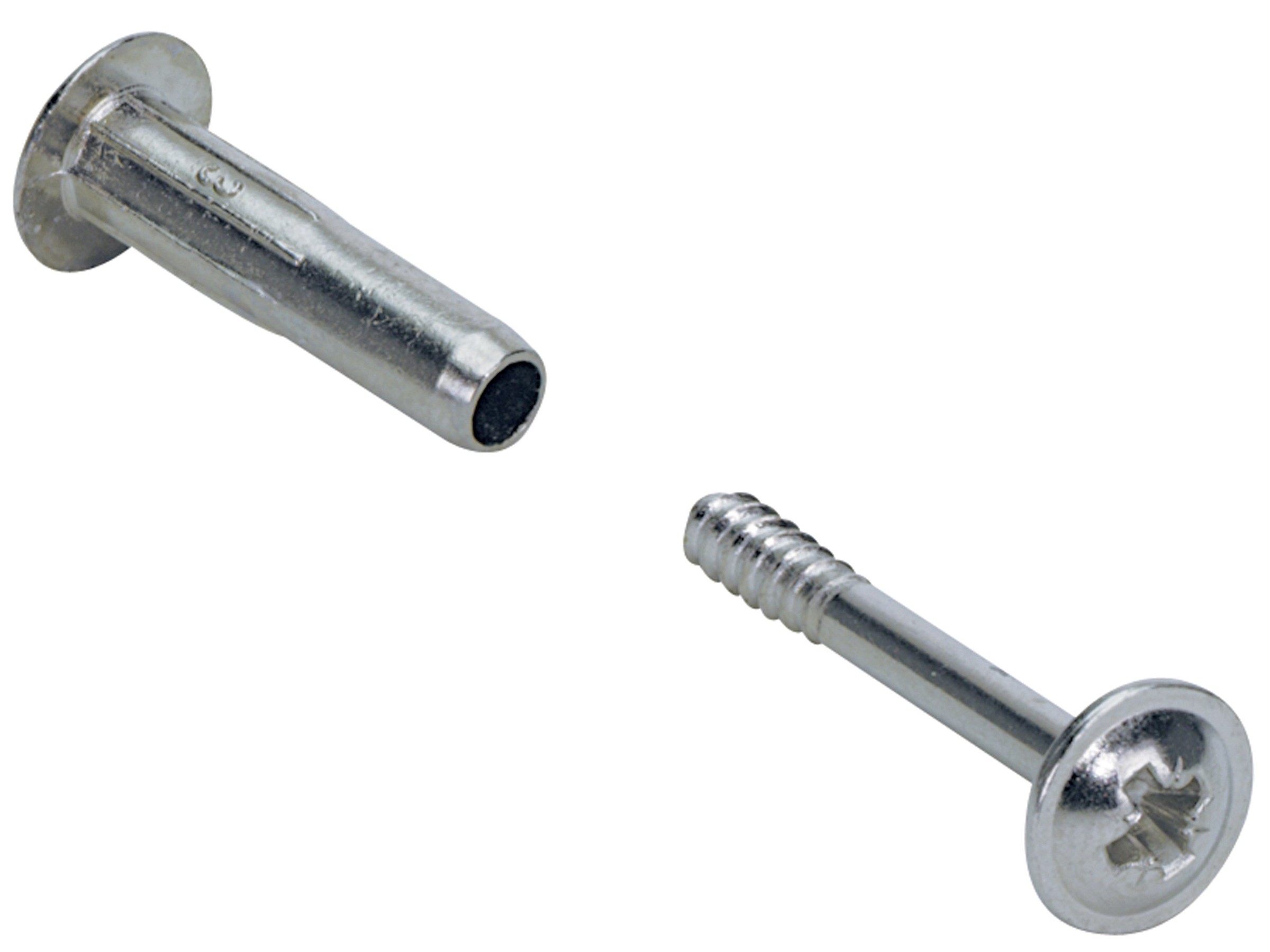 Hettich Verbindungsschraube M4 28 mm - 38 mm vernickelt 10 Stk  