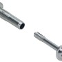 Hettich Verbindungsschrauben M4, 28-38 mm, vernickelt, 10 Stück, für Möbelausstattung.