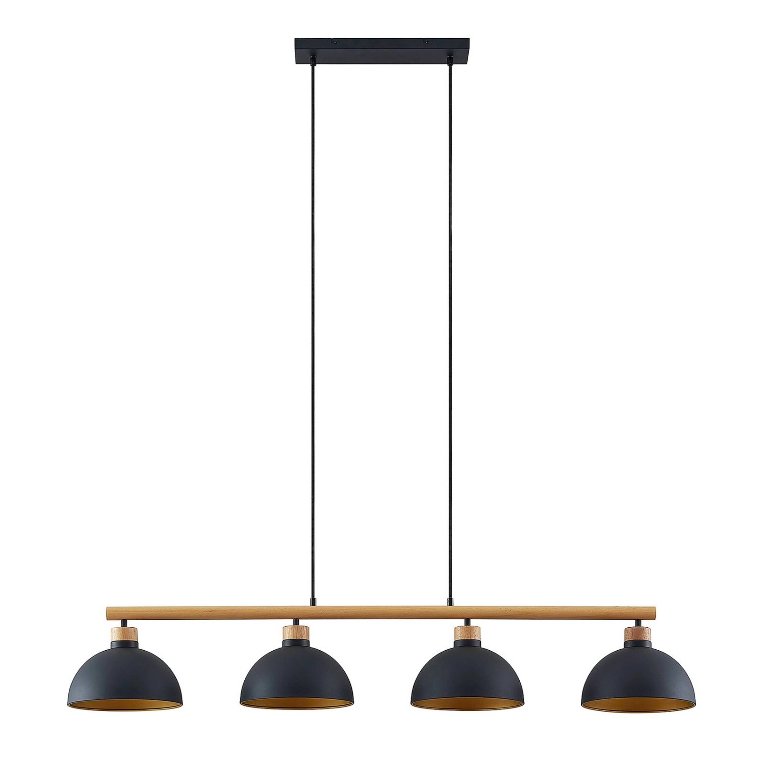 Lindby Pendelleuchte Tirzana 9627420 Retro Vintage Antik in Schwarz aus Met günstig online kaufen