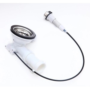 Respekta Excentergarnitur für 1/1,5 Becken-Spülen, Spülenzubehör aus Kunststoff und Metall.