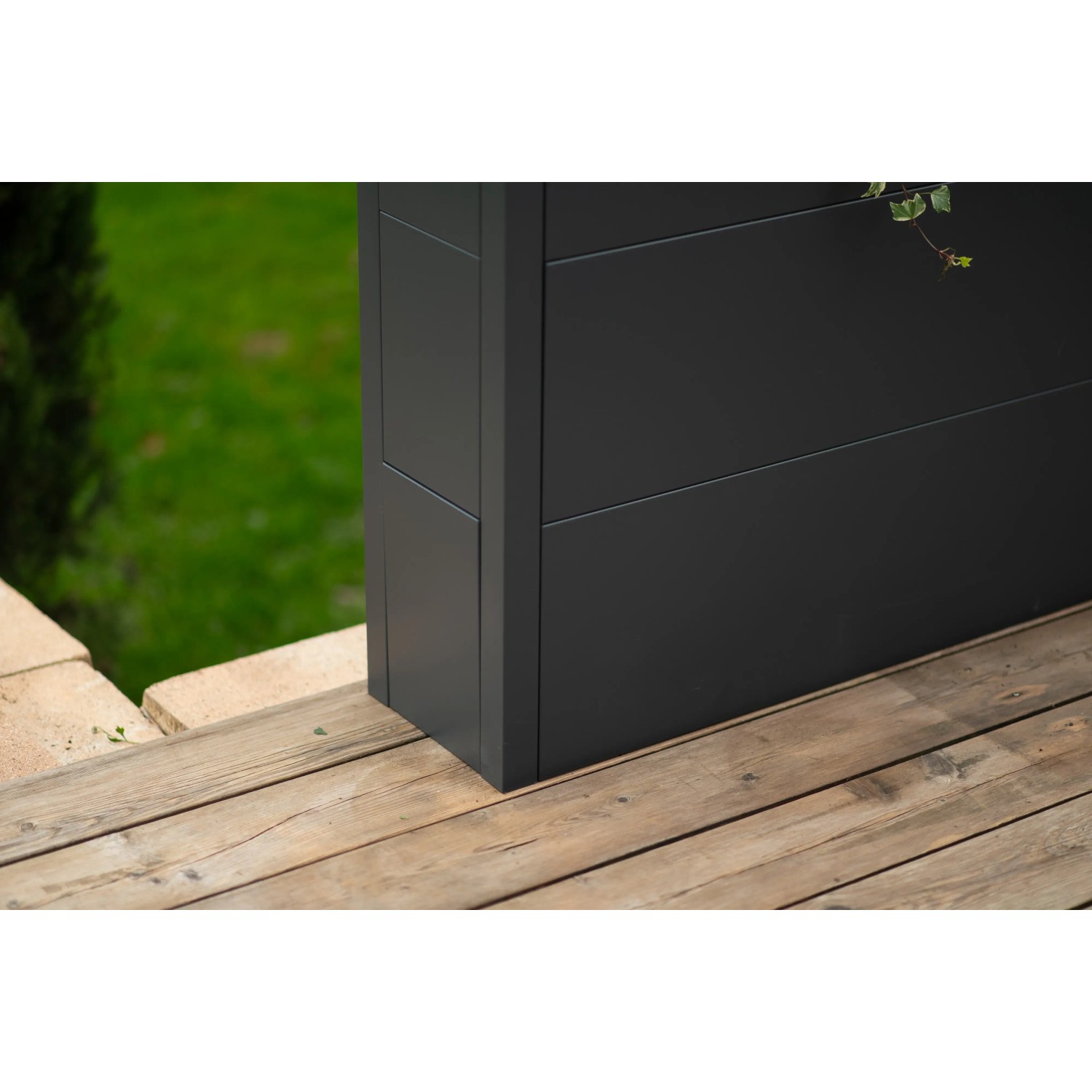 Westmann Pflanzkübel Talus XL, 100 cm, Anthrazit, aus Metall, für Garten, Terrasse oder Balkon.