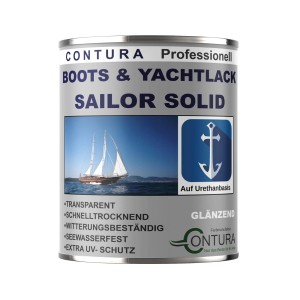 Contura Boots & Yachtlack Bootslack Holzlack Hartlack Klarlack 2,5 Liter Glänzend