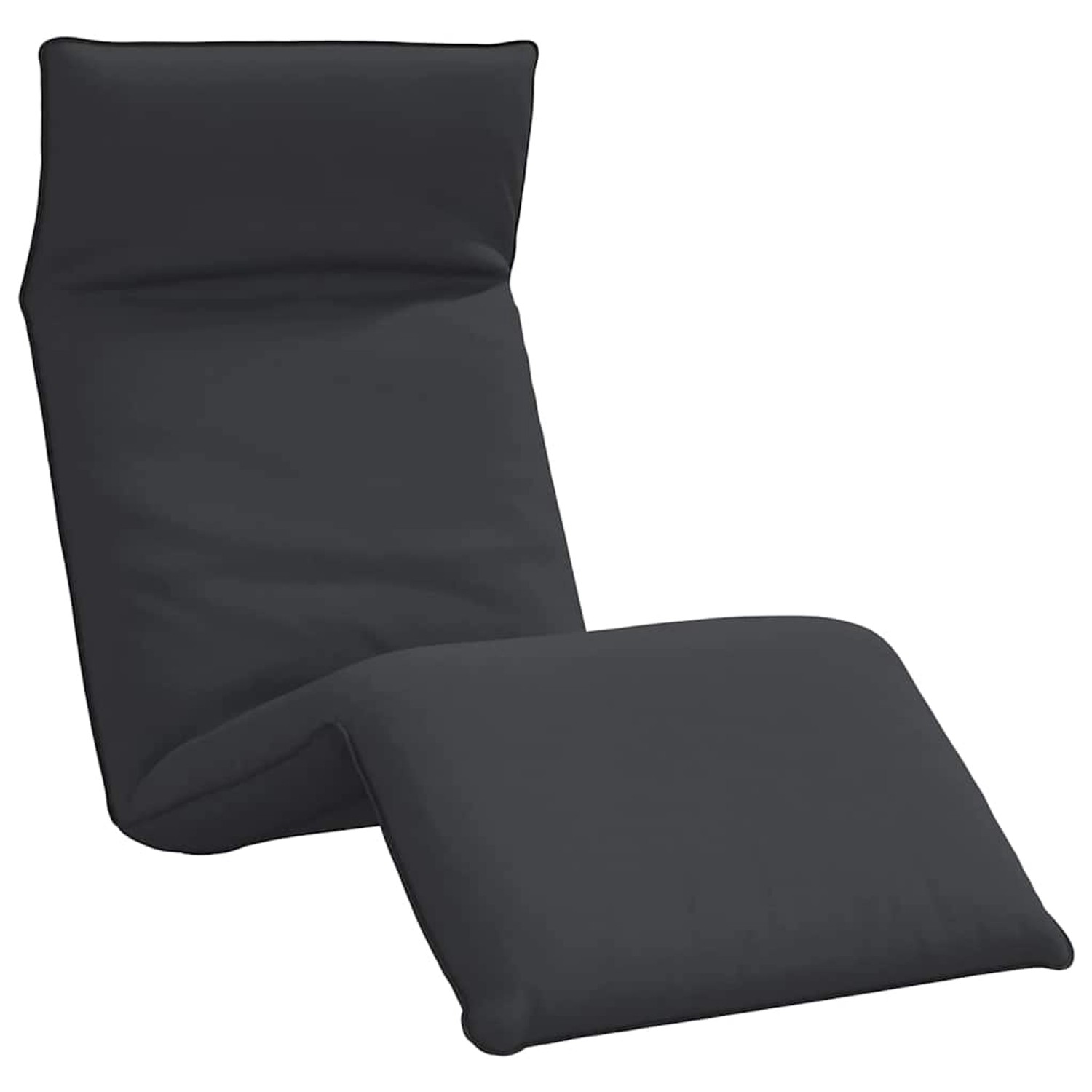vidaXL Sonnenliege Klappbar Schwarz 175x54x8,5 cm Oxford-Gewebe 4019753