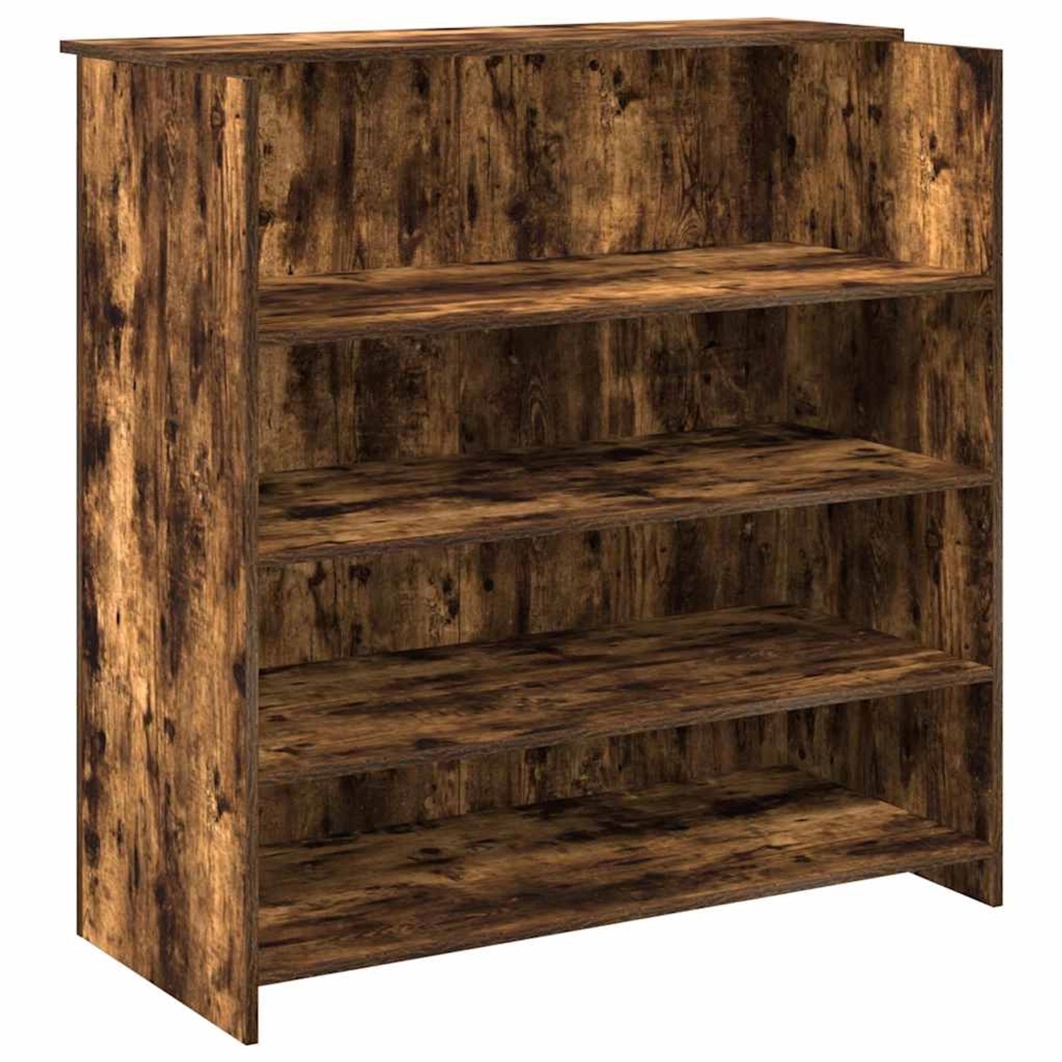 vidaXL Empfangstheke Räuchereiche 100x50x103,5 cm Holzwerkstoff 3324164 günstig online kaufen