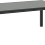 Tisch der Moonbeam Loungegruppe, anthrazitfarben, aus Aluminium für Essgruppen im Garten.