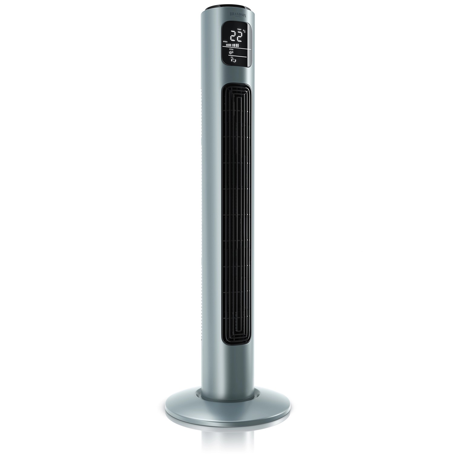Brandson Turmventilator 96cm Fernbedienung Oszillation 60 Grad 3 Geschwindigkeitsstufen GS